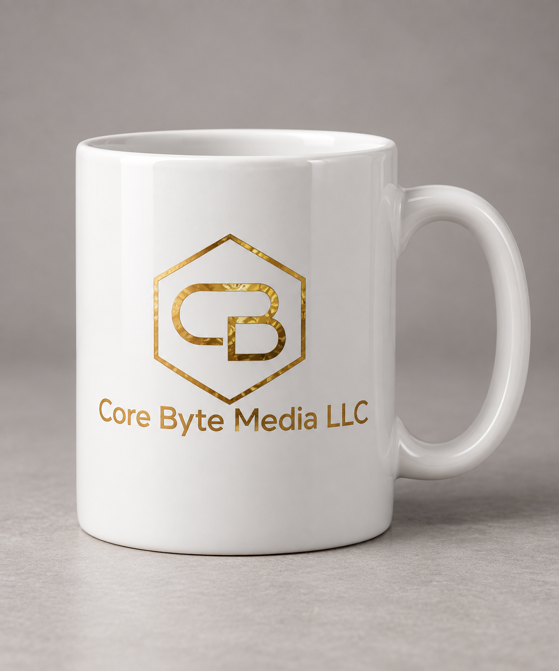 Minimal Logo Mug in white